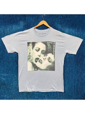 Type O Negative Bloody Kisses Gothic Metal Band Graphic T-Shirt Size Large